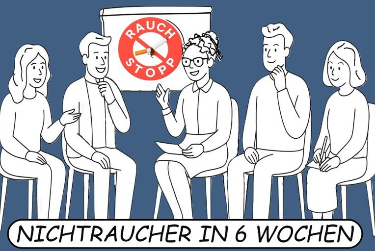 Rauchstopp Heidelberg - in nur 6 Wochen zum Nichtraucher Fröhliche Gruppensitzung des Abstinenzprogramms mit interaktiver Schulung und verhaltenstherapeutischen Methoden für ein rauchfreies Leben.